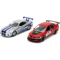 Набір машинок Jada Форсаж Міцубісі Лансер і Ніссан GT-R, 1:32, 2 шт (253202019)