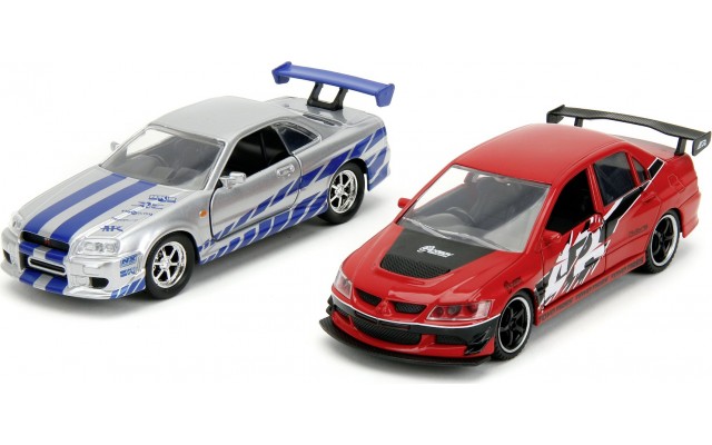 Набір машинок Jada Форсаж Міцубісі Лансер і Ніссан GT-R, 1:32, 2 шт (253202019)