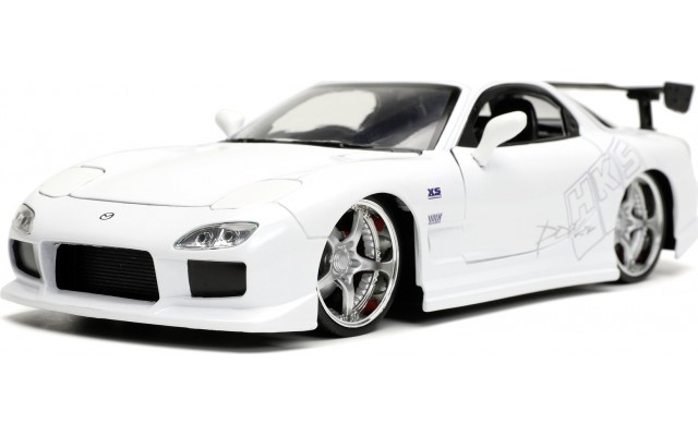 Машинка металлическая Jada Форсаж Мазда RX-7 1993 белая, 1:24 (253203065)