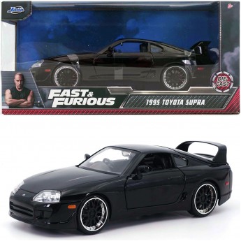 Машинка металлическая Jada Форсаж Toyota Supra 1995 черная, 1:24 (253203077)