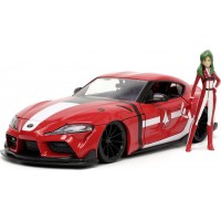Машинка металлическая Jada Роботех Toyota Supra с фигуркой Мирии 1:24 (253255053)