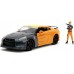 Машинка металлическая Jada Наруто Ниссан GT-R с фигуркой Наруто 1:24 (253255054) title=
