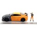 Машинка металлическая Jada Наруто Ниссан GT-R с фигуркой Наруто 1:24 (253255054) title=