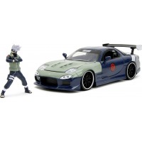 Машинка металлическая Jada Наруто Mazda RX-7 с фигуркой Какаши, 1:24 (253255055)