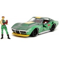 Машинка металева Jada Вуличний боєць Chevrolet Corvette з фігуркою Каммі 1:24 (253255061)