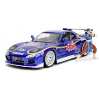 Машинка металлическая Jada Уличный боец Mazda RX-7 с фигуркой Чан-ли 1:24 (253255062)