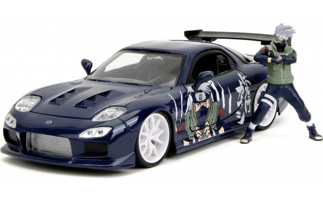 Машинка металлическая Jada Наруто Мазда RX-7 с фигуркой Какаши 1:24 (253255085)