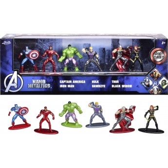 Набір фігурок Jada Marvel Месники 6 супергероїв 4 см (9335006314R01)