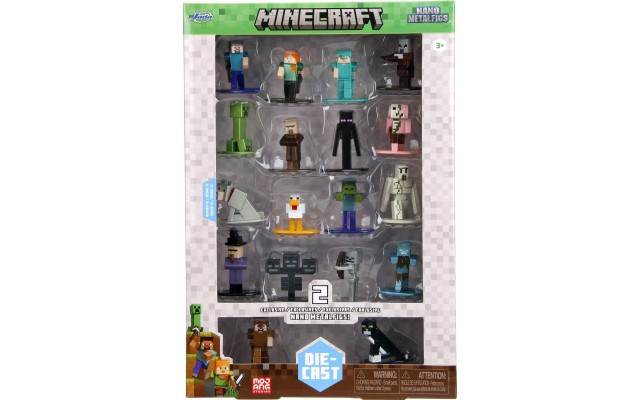 Набір ігрових фігурок Jada Minecraft 14, 18 шт, 4 см (9336788314R00)