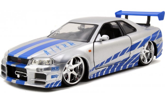 Іграшкова машинка металева Jada Форсаж Ніссан Скайлайн GT-R, 1:24 (9397158314R00)