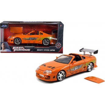 Металлическая машинка Jada Форсаж Toyota Supra 1995, оранжевая 1:24 (9397168314R00)