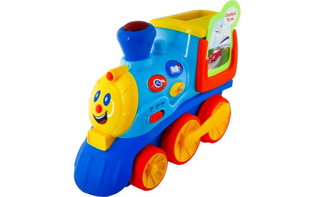 Интерактивная игрушка Kiddi Smart Поезд Смарт двуязычный, 22 см (4231T-KS)