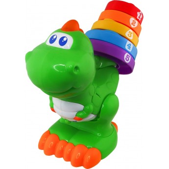 Развивающая игрушка Kiddi Smart Динозаврик Цветограй двуязычный, 19 см (4279T-KS)