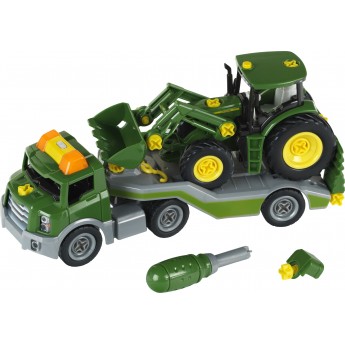 Игровой набор Klein John Deere Тягач с трактором со светом и звуком (3908)