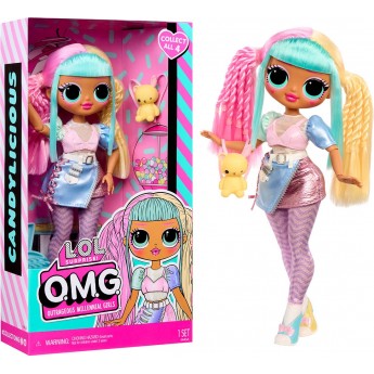 Кукла L.O.L. Surprise! O.M.G. Энтри Конфетка, 24 см, с аксессуарами (595625)