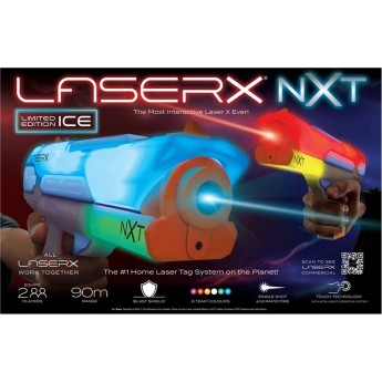 Ігровий набір для лазерних боїв Laser X NXT для двох гравців, 2 бластери, 30 см (87728)