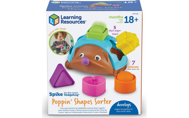 Игровой набор Learning Resources Pop-IT Сортер Ёжик, 5 фигур (LER9118)