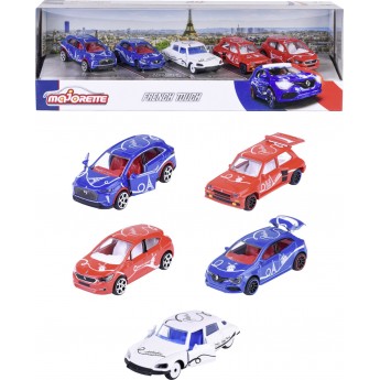 Набір машинок Majorette Французький стиль 5 автомобілів, 7.5 см (2055012)