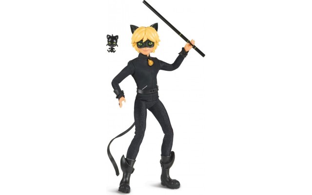 Лялька Miraculous Супер-Кіт 27 см з аксесуарами та жезлом (50002)