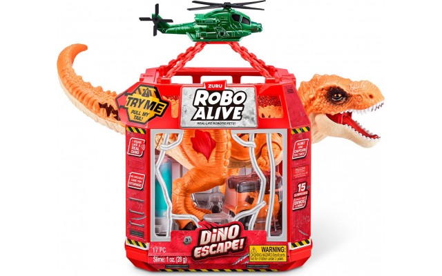 Интерактивный игровой набор Pets & Robo Alive Побег динозавра, звук и свет (71127)