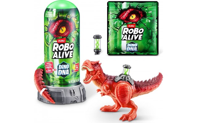 Интерактивный игровой набор Pets & Robo Alive ДНК Тиранозавр со светом и слаймом (71139A)