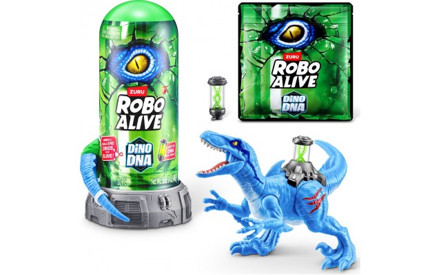 Інтерактивний ігровий набір Pets & Robo Alive ДНК Велоцизавр зі світлом і слаймом (71139B)