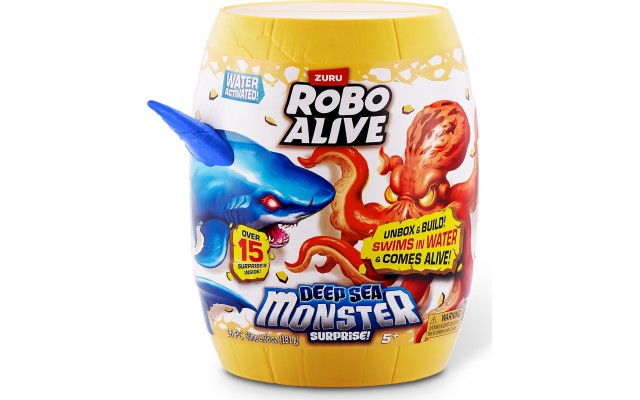 Інтерактивний ігровий набір Pets & Robo Alive Велика біла акула, інтерактивна, зі слаймом (71155A)