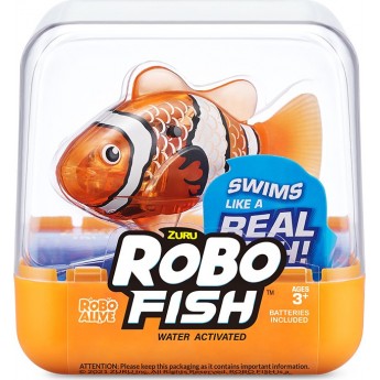 Интерактивная игрушка Pets & Robo Alive Роборыбка оранжевая, движение в воде (7191-5)