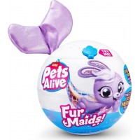 Интерактивный игровой набор Pets & Robo Alive Furmaids Кролик Старлет, звук и свет, 30 см (9555B)
