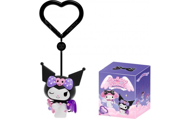 Игрушка Pop Top Kuromi & My Melody механическая с крылышками, 8 см (24MDL-003)