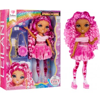 Кукла Rainbow High Лейлани серии Sparkle & Shine, прозрачные ножки, 7 артикуляций (429258)