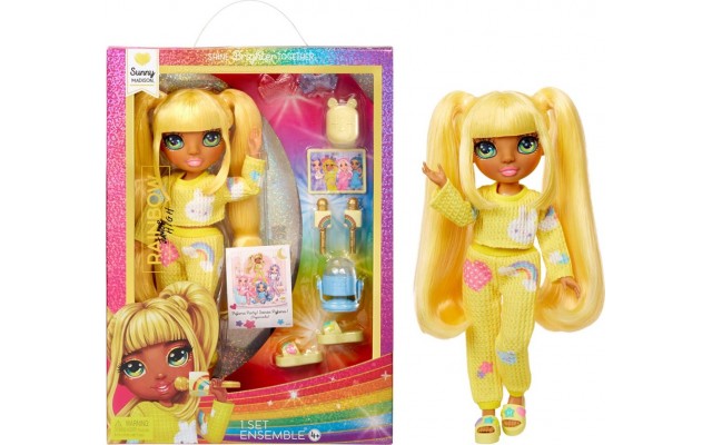 Лялька Rainbow High Junior High PJ Party Санні з аксесуарами, 23 см (503682)
