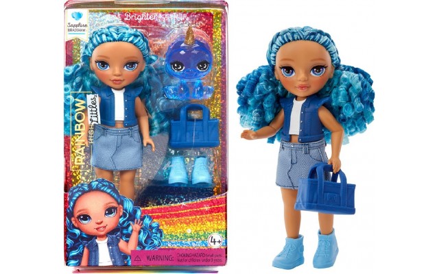 Лялька Rainbow High Littles Сапфіра з одягом та улюбленцем 15 см (531197)
