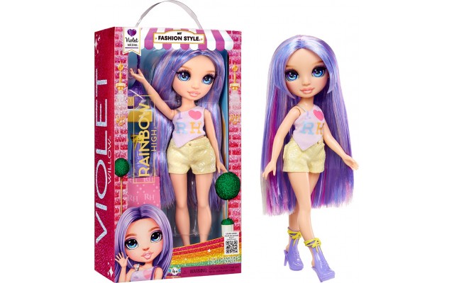 Лялька Rainbow High My Fashion Style Віолетта, 27 см, 5 артикуляцій (547563)