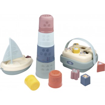 Игровой набор для ванны Smoby Little Развлечения с пирамидкой и сортером (140104)