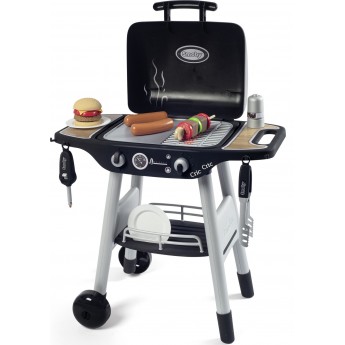 Игровой набор Smoby Барбекю гриль с 18 аксессуарами, на колесах (312001)