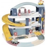 Игровой набор Smoby Little Большой гараж 3 этажа с машинкой и вертолетом (7600140203)