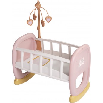 Колыбель для кукол Smoby Toys Беби Ньорс Терракотовая пудра с мобилем (7600220390)