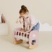Колыбель для кукол Smoby Toys Беби Ньорс Терракотовая пудра с мобилем (7600220390) title=