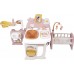 Игровой центр для кукол Smoby Toys Беби Ньорс Терракотовая пудра, 3 зоны, 23 аксессуара (7600220394) title=