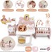 Игровой центр для кукол Smoby Toys Беби Ньорс Терракотовая пудра, 3 зоны, 23 аксессуара (7600220394) title=