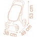Коляска для кукол Smoby Baby Nurse Терракотовая пудра с поворотными колесами, 53 см (7600251224) title=