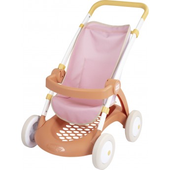 Коляска для кукол Smoby Baby Nurse Терракотовая пудра с корзиной, 58 см (7600254024)