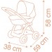 Візок для ляльок Smoby Baby Nurse Терракотовий пудровий з корзиною та капюшоном (7600254124) title=