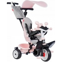 Дитячий велосипед Smoby Toys Бебі Драйвер Рожева перлина з козирком (7600741504)