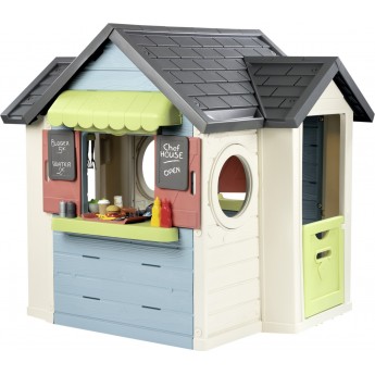 Игровой домик Smoby Toys Life Шеф Хаус с кухней и кассой (7600810407)