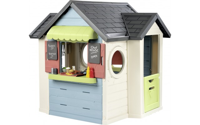 Игровой домик Smoby Toys Life Шеф Хаус с кухней и кассой (7600810407)