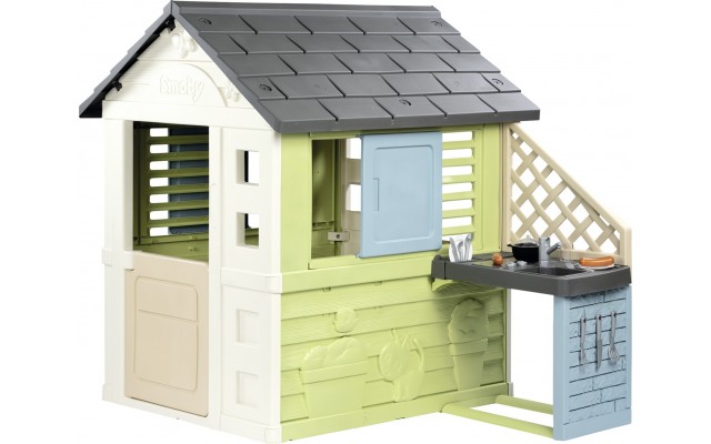Детский игровой домик Smoby Toys Life Солнечный с летней кухней (7600810738)