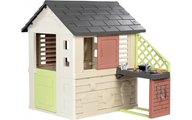 Детский игровой домик Smoby Toys Life Солнечный с летней кухней (7600810739)