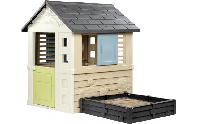 Игровой домик Smoby Toys Life Радужный с песочницей или грядкой 2-в-1 (7600810740)